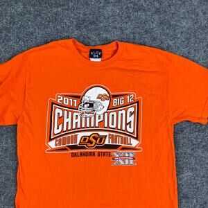 Blue 84 T-Shirt Mens M Orange Oklahoma State Cowboys Football Champions